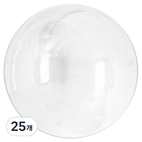 파티쇼 PVC 투명 버블 풍선 일반 60cm, 25개