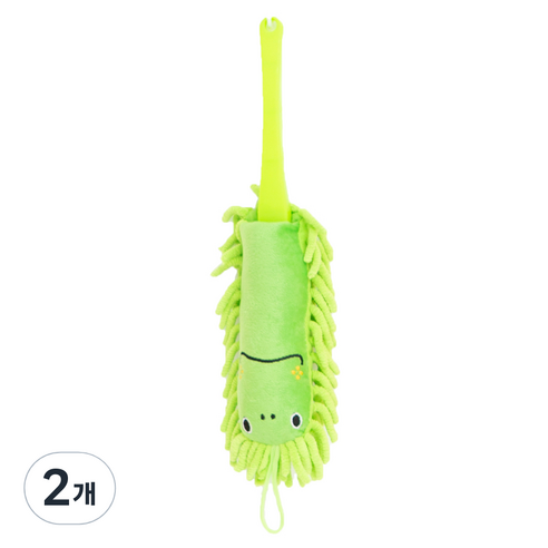 한림리빙 동물 휴대용 먼지털이개, 개구리(Green), 2개