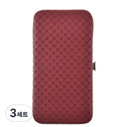 마켓A 네일케어 손톱깎이 19종 세트, 3세트, 레드