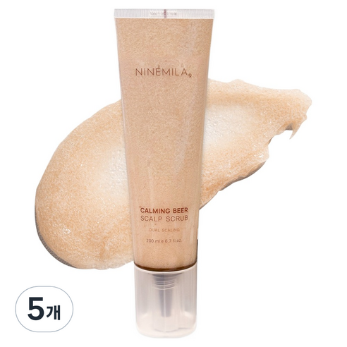 나인밀라 카밍비어 두피 스크럽, 200ml, 5개