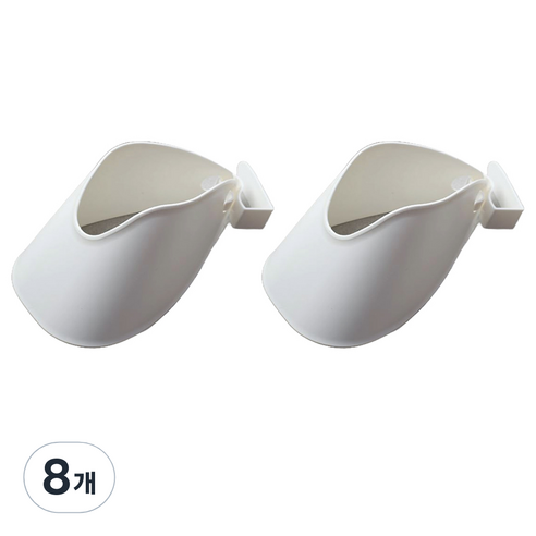 withWIN 간편 헤어드라이기 걸이, 화이트, 8개