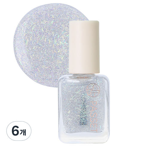 파셋 셀럽 네일컬러 폴리쉬 매니큐어, 75 샤인크리스탈, 7ml, 6개