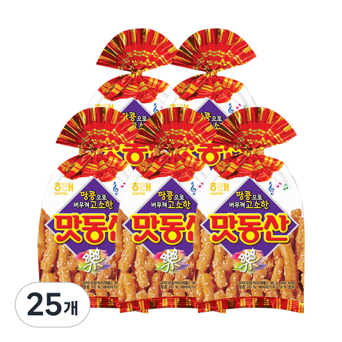 해태제과 맛동산, 90g, 25개