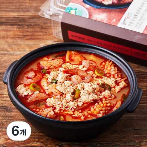 곰곰 강릉식 짬뽕 순두부 찌개 밀키트, 860g, 6개