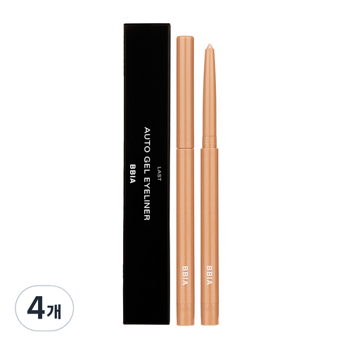 삐아 라스트 오토 젤 아이라이너 0.3g, 09 로즈골드, 4개