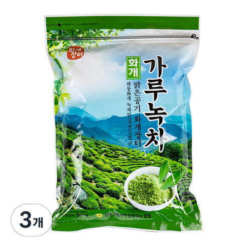 화개농협 가루녹차, 500g, 1개입, 3개