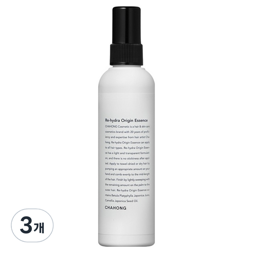 차홍 리 하이드라 오리진 헤어에센스, 120ml, 3개