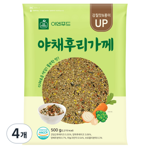 이엔푸드 야채 후리가께, 500g, 4개