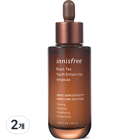이니스프리 블랙티 유스 앰플, 50ml, 2개