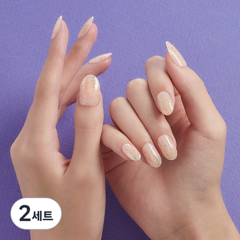 데싱디바 매직프레스 세트, 골드 샤워, 2개