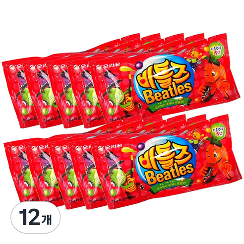오리온 비틀즈 츄잉캔디, 40g, 12개