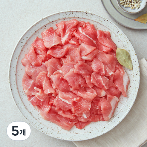 한돈 앞다리 불고기용 (냉장), 1000g, 5개