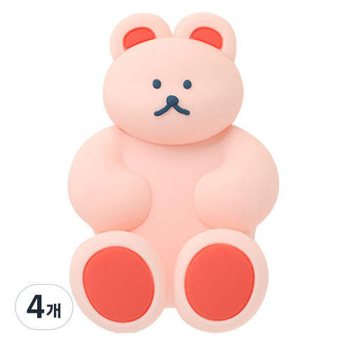 도낫도낫 실리콘 칫솔걸이, 베리, 4개