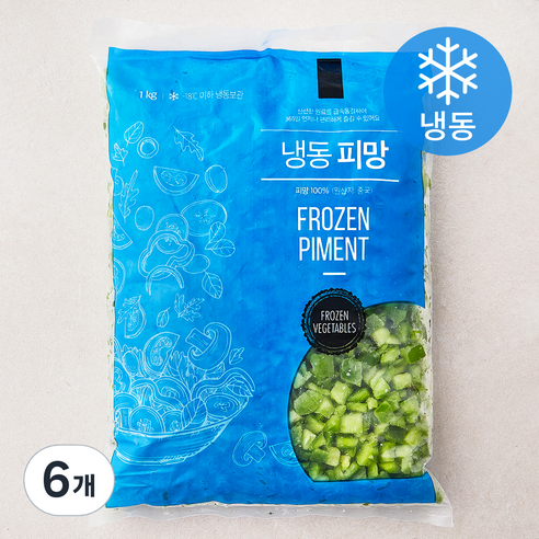 냉동 피망 (냉동), 1kg, 6개