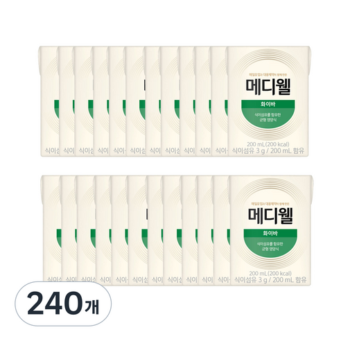메디웰 화이바 균형영양식, 200ml, 240개