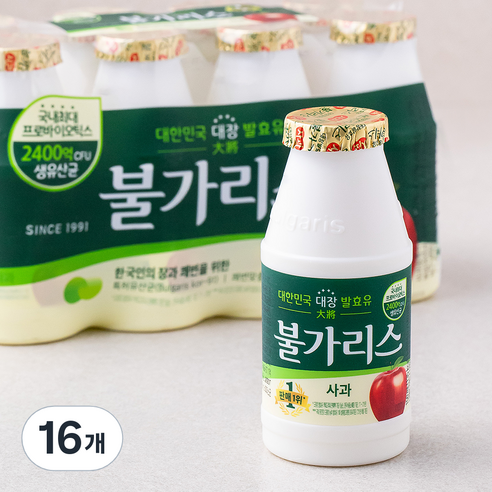 남양유업 불가리스 사과, 150ml, 16개 유제품/아이스크림