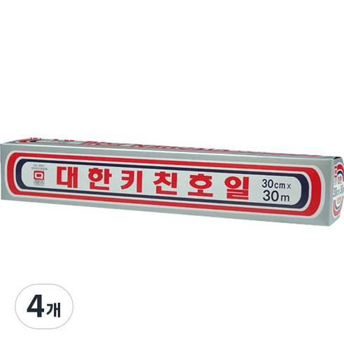 대한웰빙 쿠킹호일 30cm x 30m, 4개