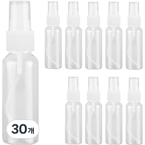 향수 미스트 스프레이 공병 용기 30ml, 흰색(캡), 30개