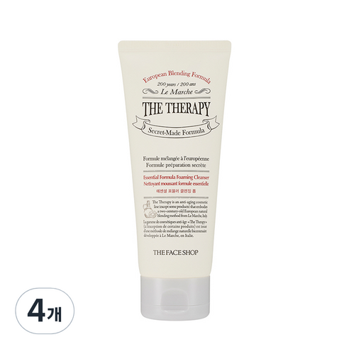 더페이스샵 더테라피 에센셜 포뮬러 클렌징 폼, 150ml, 4개