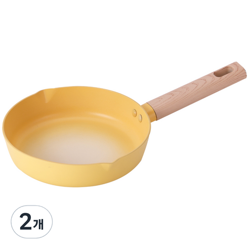 키친플라워 인덕션 IH 쿠킨 쁘띠 마카롱 후라이팬, 20cm, 2개