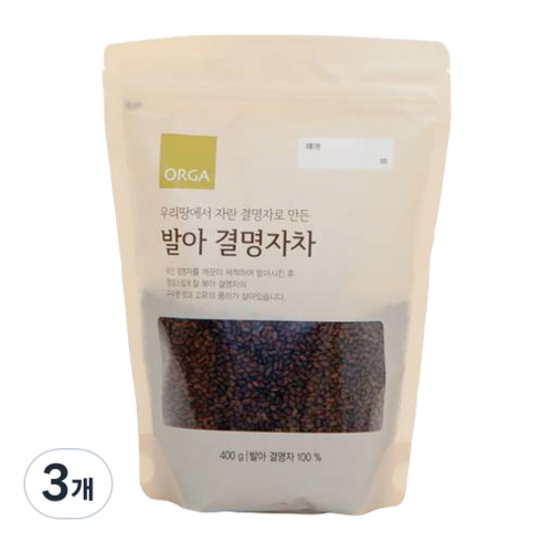 올가홀푸드 발아 결명자차, 400g, 1개입, 3개