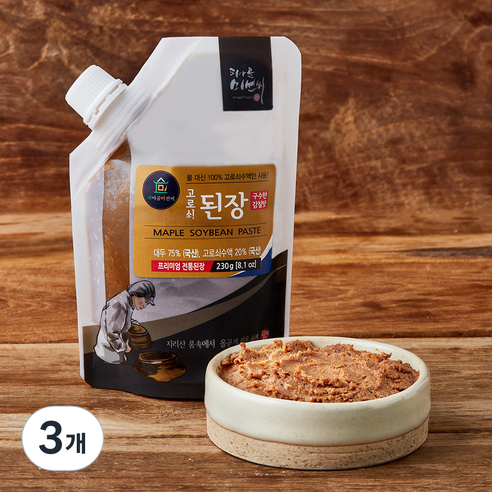 피아골미선씨 구수한 감칠맛 고로쇠된장, 230g, 3개