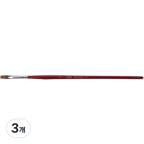 수채화 붓 03 271 납작타입, 4, 3개