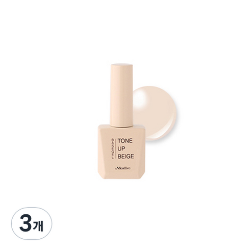 모스티브 칼라 젤폴리시 톤업 베이스 젤 12ml, 베이지, 3개