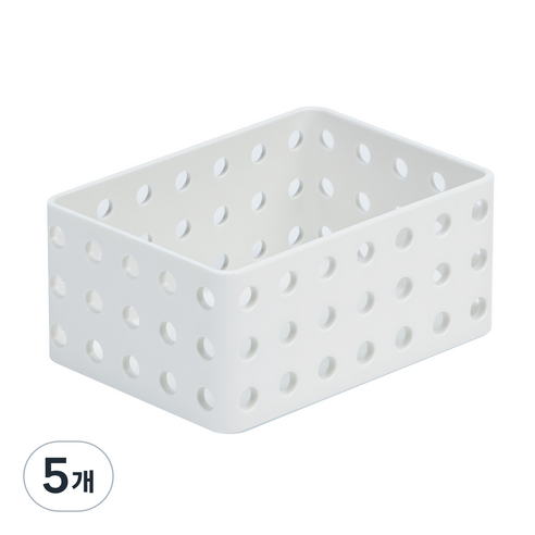 리템 S&S 수납 정리함 소, WHITE, 5개