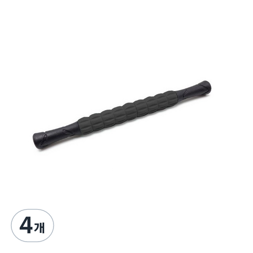 9절 마사지바 롤러스틱, 4개, 블랙