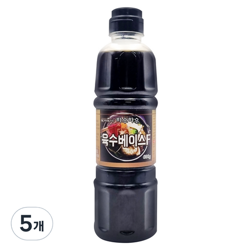 하우하우 육수베이스, 5개, 630ml