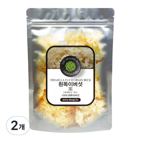 동이약초 흰목이버섯, 250g, 2개
