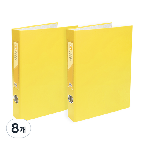 투코비 도노 D링 바인더 3공 A4 3cm, 8개, 노랑