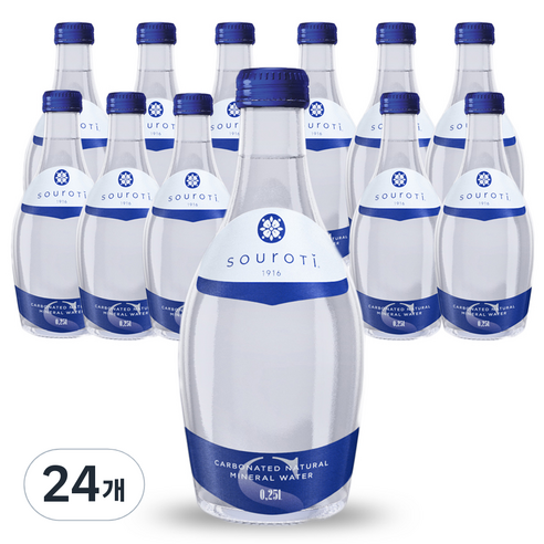샤로티 스파클링 워터 플레인, 250ml, 24개