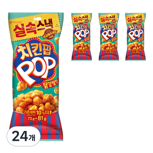 오리온 치킨팝 닭강정맛, 81g, 24개