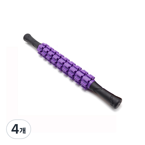종아리 다리 마사지 롤러 스틱, 4개, 라벤더퍼플