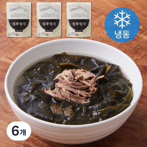 집콕집국 소고기미역국 (냉동), 500g, 6개