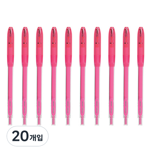 제브라 볼사인 젤잉크펜 0.6mm, 420 네온핑크, 20개입
