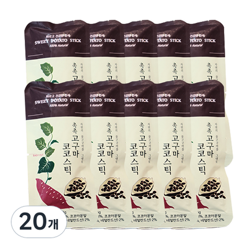 촉촉 고구마 코코스틱, 20g, 20개