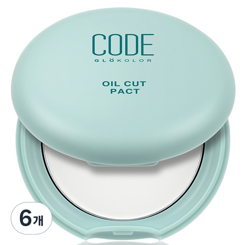 코드글로컬러 오일컷 팩트 8g, 화이트, 6개