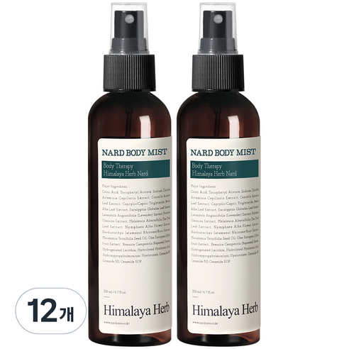 나드 바디미스트 티트리로즈마리, 200ml, 12개