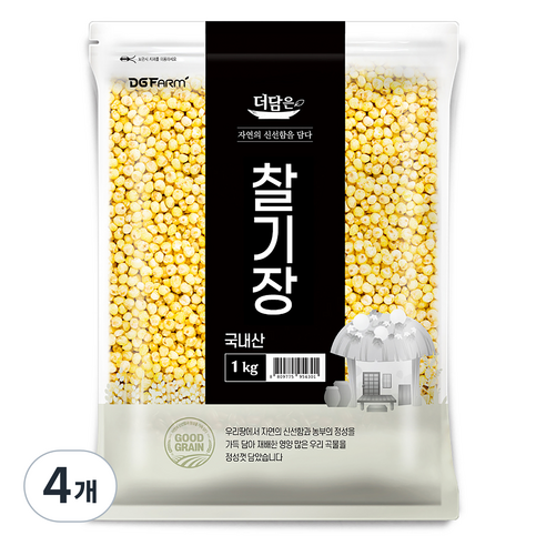 더담은 국산 찰기장, 1kg, 4개