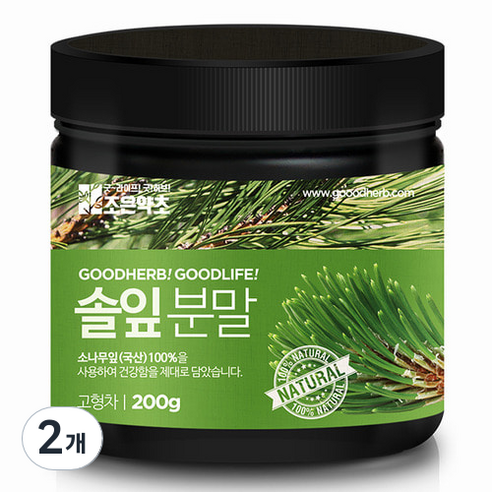 조은약초 솔잎분말, 2개, 200g