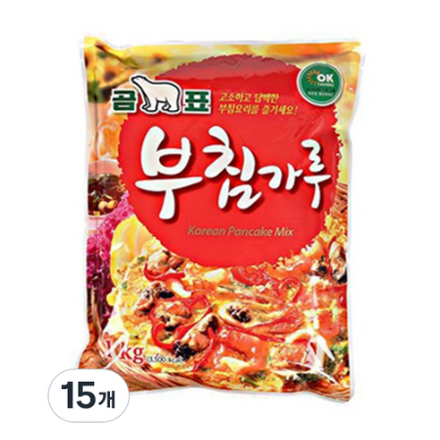 곰표 부침가루, 1kg, 15개