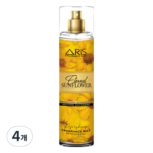 아리스 바디 미스트 이터널 썬플라워, 4개, 250ml
