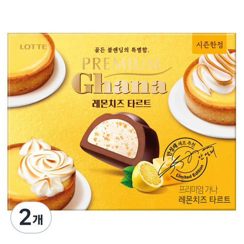 가나 프리미엄 레몬치즈 타르트, 68g, 2개