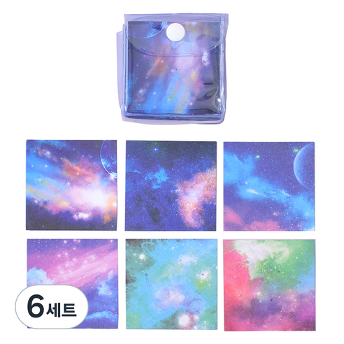 미소로운 별하늘 이벤트 학 종이접기 7.7 cm TYPE 04 252p 세트, 6세트, 6색