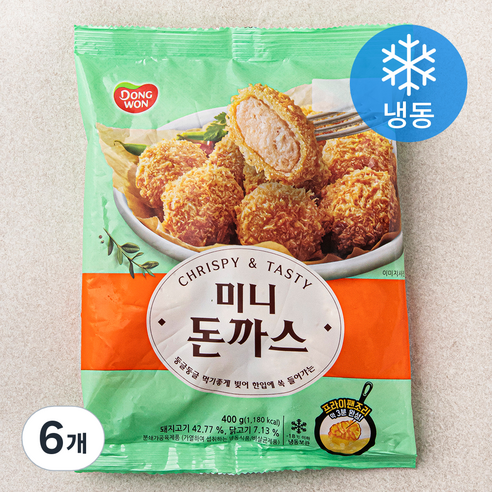 동원 미니돈까스 (냉동), 400g, 6개