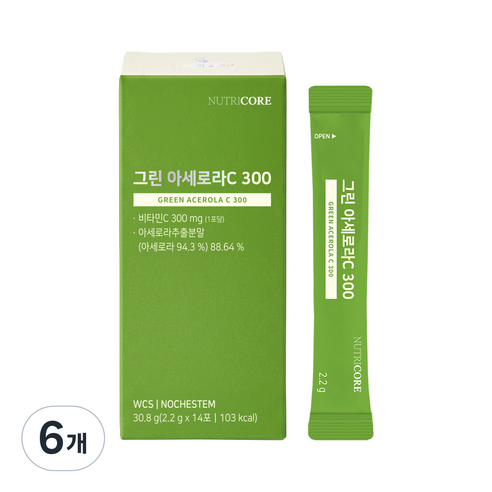 뉴트리코어 그린 아세로라C 300 14p, 6개, 14회분