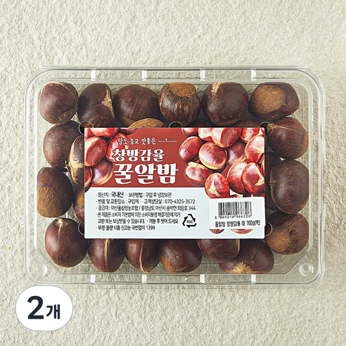 창방감율 꿀알밤 대, 2개, 700g